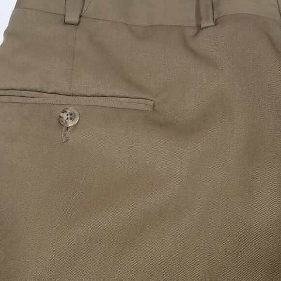 JB Britches Pants Men's 36x30 Nordstrom 100% Pure Virgin Wool Vintage Tan Preppy - Picture 7 of 10